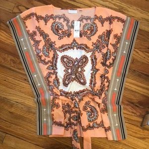 NY & Co tie waste top